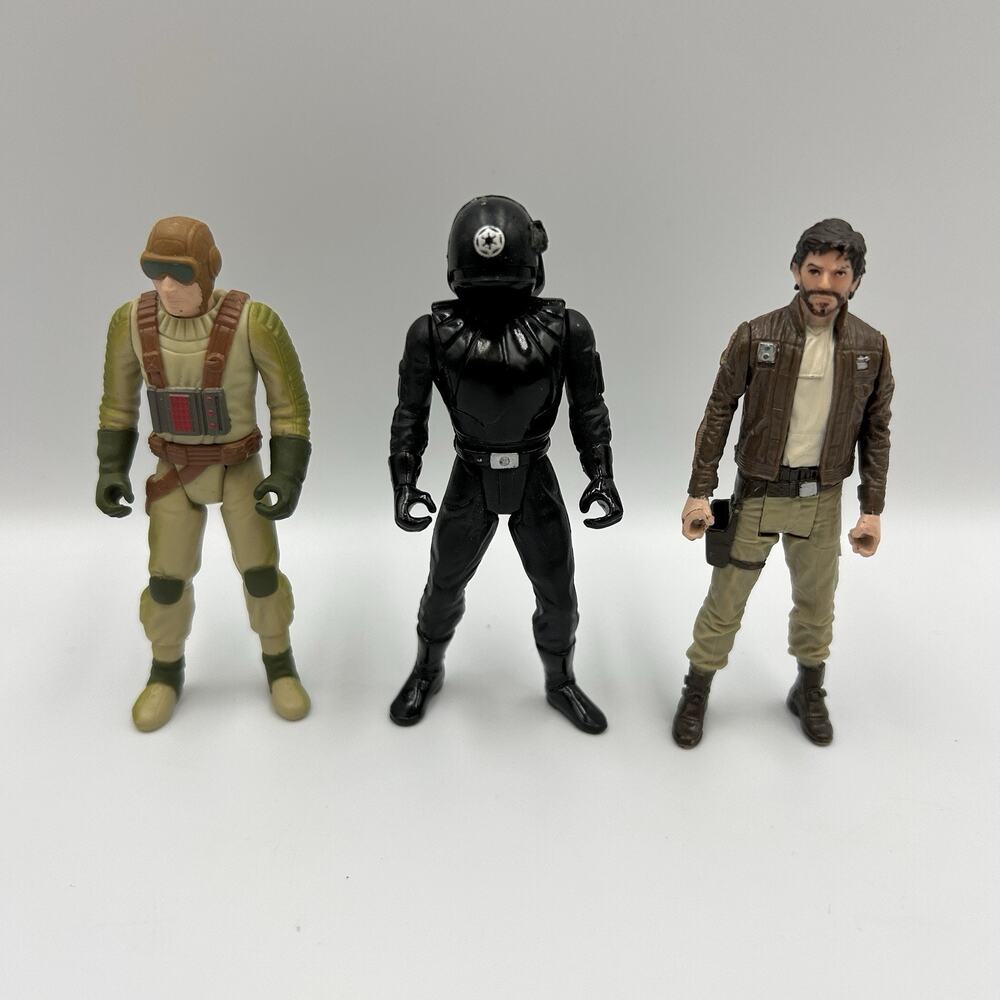 Tie Fighter Pilot Star Wars Collector Series 12" Action Figure 1997 Hasbro Lot